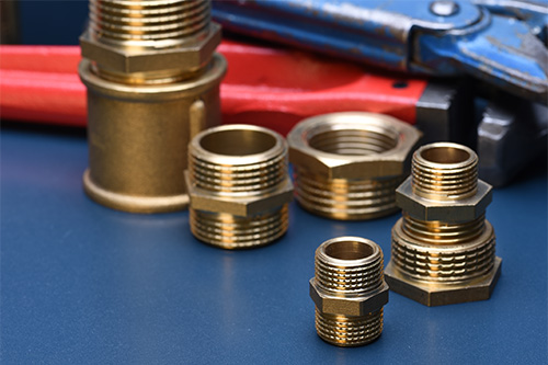 Brass Fittings And Wrench